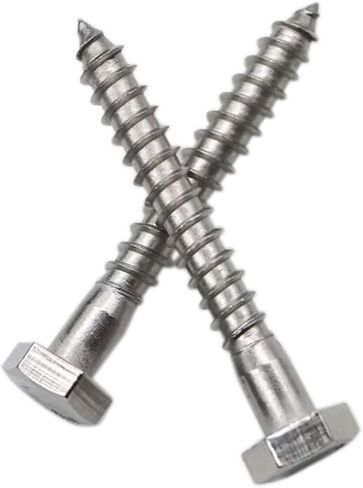 25 قطعة من مسامير التأخر المصنوعة من الفولاذ المقاوم للصدأ مقاس 1/4 بوصة × 2 بوصة، تتضمن غسالات in Kuwait