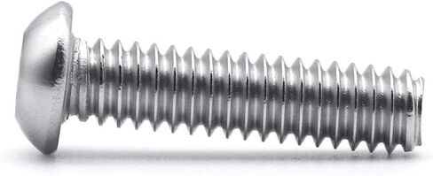 1/4-20 x 3/4" Button Head Socket Cap Bolts Screws, 304 Stainless Steel 18-8, Allen Hex Drive, Bright Finish, Fully Machine Thread, Pack of 50 in Saudi Arabia