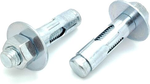 Four (4) 3/4" x 2-1/2" Zinc Plated Hex Nut Sleeve Anchor Bolts (BCP996) in Saudi Arabia