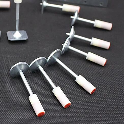 400Pcs Nail Gun Manual Steel Nails, 7.3mm Round Nails Wall Fastening Tool, Nails for Nail Gun Hand-Steel Nail Concrete Ceiling Cable Ducts Fixing Device in Kuwait