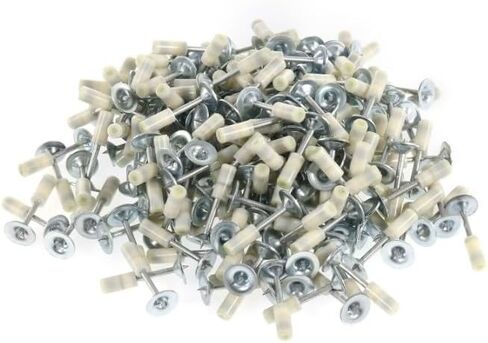 400Pcs Nail Gun Manual Steel Nails, 7.3mm Round Nails Wall Fastening Tool, Nails for Nail Gun Hand-Steel Nail Concrete Ceiling Cable Ducts Fixing Device in Kuwait