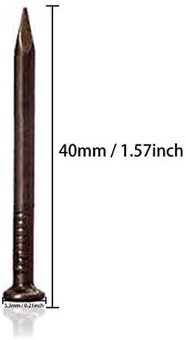 100 قطعة من مسامير الأجهزة بطول 1.57 بوصة من الفولاذ الكربوني طرف نقطة مسمار أسمنتي للجدار in Kuwait