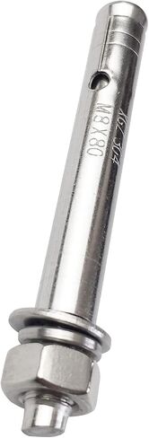 10 Pack M6x60mm Expansion Bolts Anchor Bolt 304 Stainless Steel External Hex Expansion Screw Bolt Sleeve Anchor Fastener Wall Concrete in Kuwait