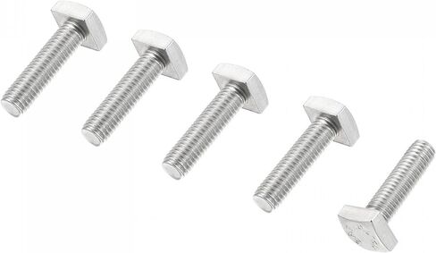 uxcell Square Head Bolt, 5pcs M8x16mm Fully Thread 304 Stainless Steel Grade C Square Machine Screws in Saudi Arabia