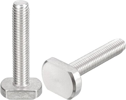 مسامير Uxcell T-Slot، 5 قطع M10x60mm T Slot، مسامير منزلقة 304 من الفولاذ المقاوم للصدأ على شكل حرف T لمسار T in Saudi Arabia