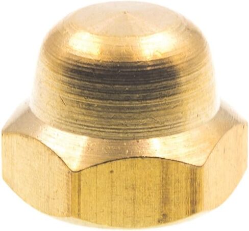 Prime-Line 9077389 صواميل غطاء الجوزة، 1/4 بوصة-20، نحاس صلب (10 عبوات) in Saudi Arabia