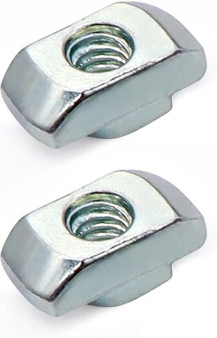 45 سلسلة 5/16 بوصة - 18 قطرة فولاذية قياسية ملولبة في صامولة على شكل حرف T، صواميل الأجهزة الملحقة على شكل حرف T لسكة تشكيل بثق الألومنيوم 4545، 20 عبوة in Kuwait