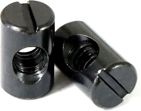 Xadnitu 1/4"-20 صواميل أسطوانية سوداء 10 مم × 16 مم، فولاذ كربوني مع مطرقة وتد متقاطعة من أكسيد أسود، صواميل مشقوقة، استبدال الأجهزة لأثاث أسرة الأطفال الصغار، أسرة الأطفال، سرير فوتون بطابقين (25) in Kuwait