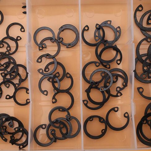 مجموعة متنوعة من حلقات الإحكام المكونة من 100 قطعة بحلقة إحكام 11 مم - 21 مم 6 مقاسات مع صندوق in Kuwait