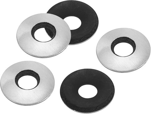 PATIKIL 1/4"x1 1/6" Aluminum EPDM Bonded Sealing Neoprene Rubber Sealing Washers, 50 Pieces Neoprene Rubber Backed Screw Gasket for Machinery Ships Roof (#14x1/4") in Kuwait