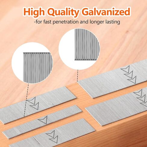 23 مسمارًا من الصلب من جافلانيزد عدد 6000، 6 مقاسات (1-3/16 بوصة، 1 بوصة، 4/5 بوصة، 3/4 بوصة، 3/5 بوصة، 2/5 بوصة) مسامير دبوس بدون رأس لـ 23GA هوائية أو كهربائية مسدس المسامير أو مسدس المسامير، حزمة المشروع in Kuwait