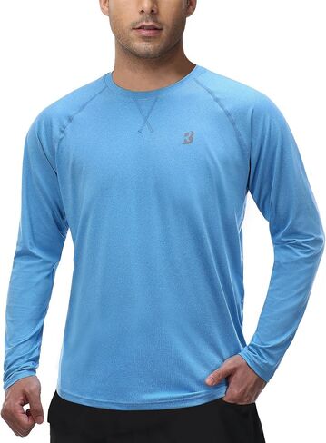 قمصان سباحة Roadbox UPF 50+ Rash Guard - قمصان طويلة الأكمام للحماية من أشعة الشمس فوق البنفسجية SPF - قمصان للصيد في الهواء الطلق سريعة الجفاف in Kuwait