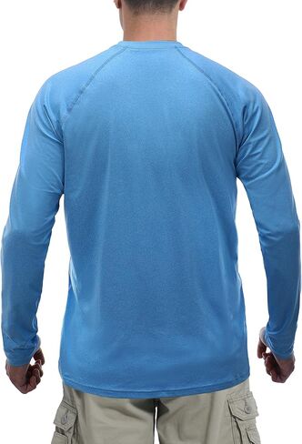 قمصان سباحة Roadbox UPF 50+ Rash Guard - قمصان طويلة الأكمام للحماية من أشعة الشمس فوق البنفسجية SPF - قمصان للصيد في الهواء الطلق سريعة الجفاف in Kuwait