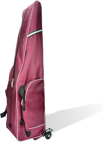 Fencing Bag with Wheels - Draw-bar Rolling Fencing Bag - Fencing Bag with Integrated Plate and Wheels (Navy Blue) in Kuwait