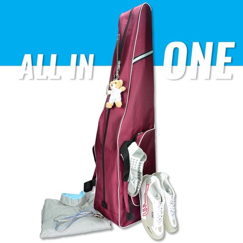 Fencing Bag with Wheels - Draw-bar Rolling Fencing Bag - Fencing Bag with Integrated Plate and Wheels (Navy Blue) in Kuwait