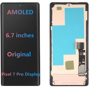 6.7" Original AMOLED for Google Pixel 7 Pro Display Touch Screen Digitizer Pixel7 PRO GP4BC GE2AE LCD Screen Replacement (with Bracket and Fingerprints) in Saudi Arabia