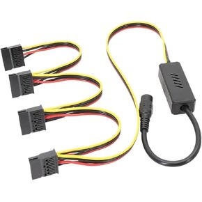 1Pcs N/ew Shell Design DC 5525 to SATA Hard Drive Power Supply Cable DC 12V to 4Pin HDD Cable Step-Down Voltage Regulator(1 SATA) in Kuwait