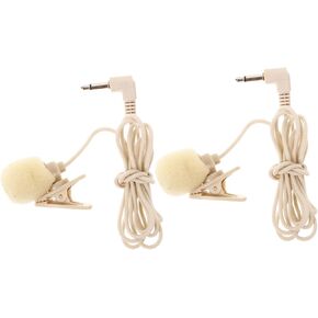 Vicasky 2PCS Clip Lavalier Microphone لتسجيل الفيديو الموصل MIC المحمول لكاميرات الهواتف الذكية وأجهزة الكمبيوتر المحمولة للصوت للمقابلات والغناء in Kuwait
