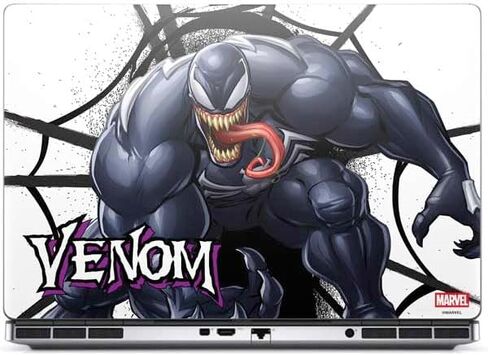 Skinit Decal Laptop Skin Compatible with Precision 7760 - Officially Licensed Marvel Venom Symbiote Design in Saudi Arabia
