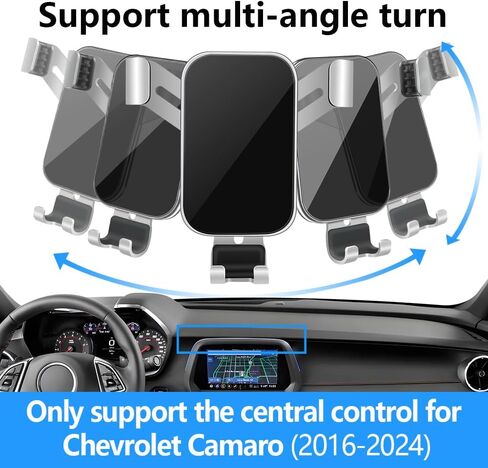 حامل هاتف السيارة لـ Chevrolet Chevy Camaro 2016 2017 2018 2019 2020 2021 2022 2023 2024 Auto Accessories أفضل الهواتف المحمولة جبل الهاتف المحمول مهب الشحن الشحن in Kuwait