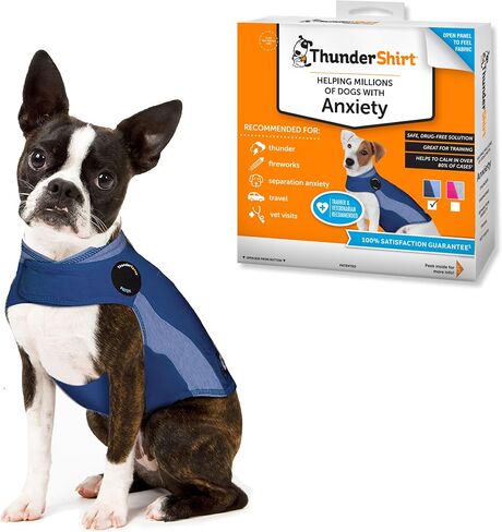 Thundershirt Apparel clothing Thundershirt Dog Anxiety Jacket, Blue, Large 41-64 lbs US in Kuwait
