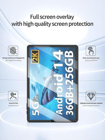 Screen Protector for BEYODFU L30 Tablet 2025 Android 14 Tablet 10.4 inch, Anti-Scratch 9H Hardness Touch Sensitive 2.5D Rounded Edges Bubble Free Easy to Install,2 Pack. in Saudi Arabia