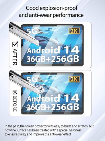 Screen Protector for BEYODFU L30 Tablet 2025 Android 14 Tablet 10.4 inch, Anti-Scratch 9H Hardness Touch Sensitive 2.5D Rounded Edges Bubble Free Easy to Install,2 Pack. in Saudi Arabia