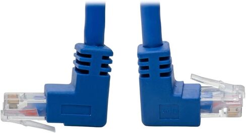 TRIPP LITE يمين الزاوية CAT6 UTP CABLE (RJ45) ، M/M ، GIGABIT ، مصبوب ، أزرق ، 1 قدم (N204-001-BL-RA) in Kuwait