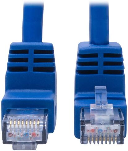 TRIPP LITE يمين الزاوية CAT6 UTP CABLE (RJ45) ، M/M ، GIGABIT ، مصبوب ، أزرق ، 1 قدم (N204-001-BL-RA) in Kuwait