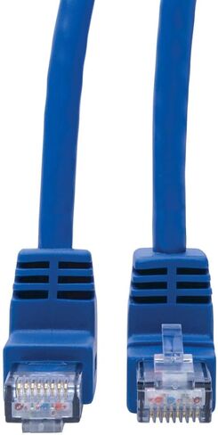 TRIPP LITE يمين الزاوية CAT6 UTP CABLE (RJ45) ، M/M ، GIGABIT ، مصبوب ، أزرق ، 1 قدم (N204-001-BL-RA) in Kuwait