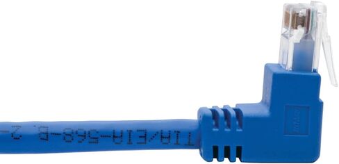 TRIPP LITE يمين الزاوية CAT6 UTP CABLE (RJ45) ، M/M ، GIGABIT ، مصبوب ، أزرق ، 1 قدم (N204-001-BL-RA) in Kuwait