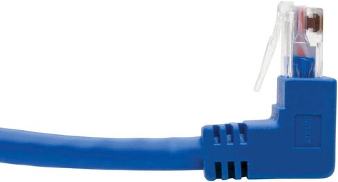 TRIPP LITE يمين الزاوية CAT6 UTP CABLE (RJ45) ، M/M ، GIGABIT ، مصبوب ، أزرق ، 1 قدم (N204-001-BL-RA) in Kuwait