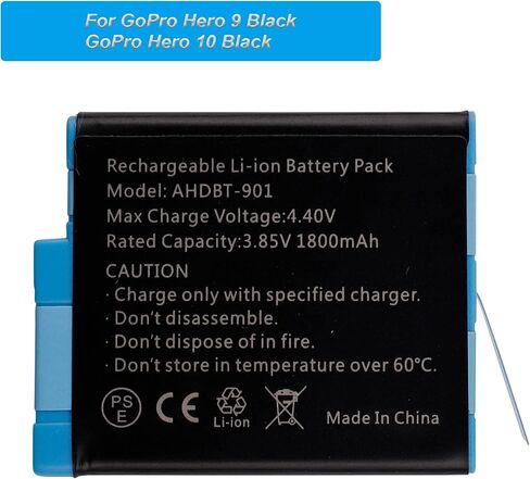 بديل البطارية AHDBT-901 متوافق مع GoPro Hero 9 Black GoPro Hero 10 Black in Kuwait