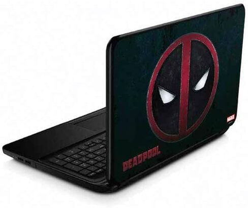 Skinit Decal Laptop Skin Compatible with 15.6 in 15-d038dx - Officially Licensed Marvel Deadpool Legacy Surprised Deadpool Design in Saudi Arabia