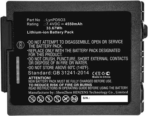 Synergy Digital Tablet Battery, Compatible with Zebra Xplore XLBM1 Tablet, (Li-ion, 7.4V, 4550mAh) Ultra High Capacity, Replacement for Xplore LynPD5O3 Battery in Saudi Arabia