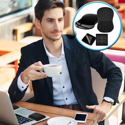 Kingdder 3 in 1 Ergonomic Mouse Pad Wrist Rests Set for Laptop Keyboard Mouse Pad with Wrist Rest Memory Foam Elbow Arm Support Cushion for Carpal Tunnel Pain Relief Computer Office Home Typing in Saudi Arabia
