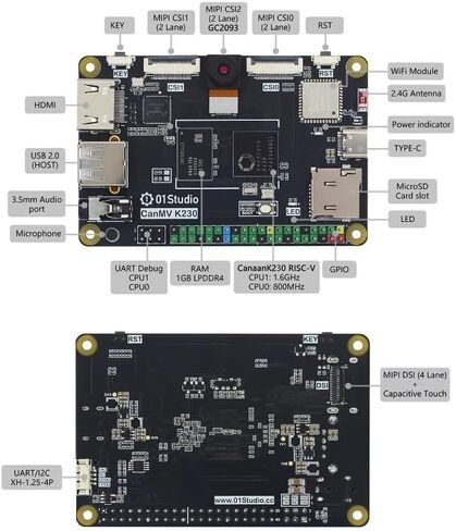Canmv K230 AI Development Board Demo Moded K210 Camera Module Kendryte Intelligence Intelligence in Saudi Arabia