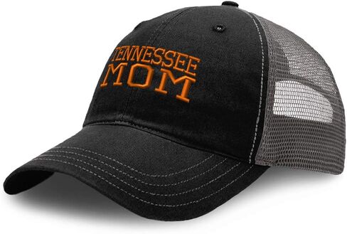 Baseball Cap Tennessee Mom Mama Uniteds Embroidery Cotton Soft Mesh Cap Snapback Black Charcoal Design Only in Saudi Arabia