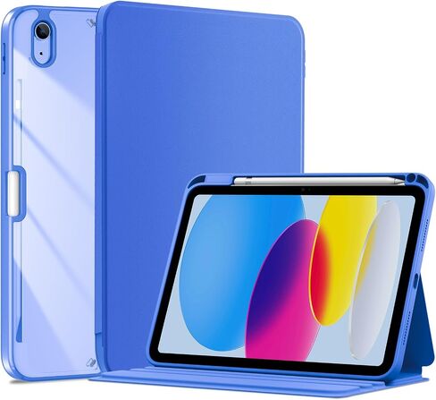 ProCase for iPad (A16) 11th Generation Case 2025 / iPad 10th Generation 10.9 Inch 2022 Case, Multi-Angle Viewing Protective Folio Cover Clear Back with Pencil Holder, Auto Sleep/Wake -Pink in Kuwait