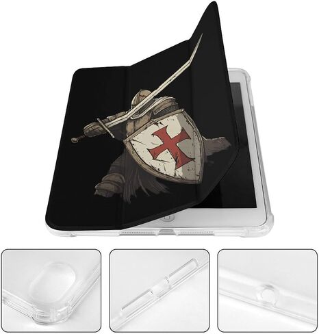 Knights Templar Case with Pen Pend Slim Lightweight Trifold Stand متوافق مع iPad Mini 4/5/6 Mini6 （8.3in） in Saudi Arabia