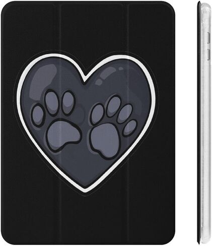 Case Heart Dog Paws مع حامل القلم Trifold Stand خفيفة الوزن متوافق مع iPad Mini 4/5/6 Mini4/5 （7.9in） in Kuwait