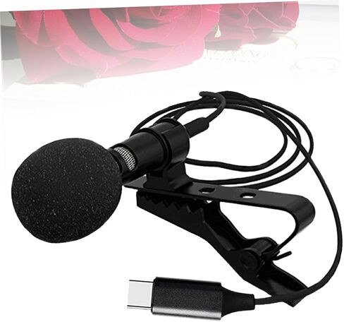 Homoyoyo Mini Condenser Microphone Clip for Recording Gaming Vlog Type-c Smartphone Mic Noise Reduction in Saudi Arabia