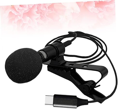 Homoyoyo Mini Condenser Microphone Clip for Recording Gaming Vlog Type-c Smartphone Mic Noise Reduction in Saudi Arabia