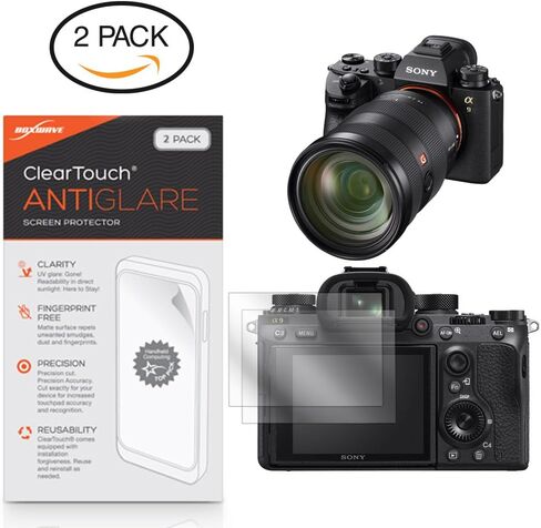 واقي شاشة Boxwave متوافق مع Sony Alpha A9-Cleartouch Anti-Glare (2-Pack) ، جلد غير لامع مضاد للأجر in Kuwait
