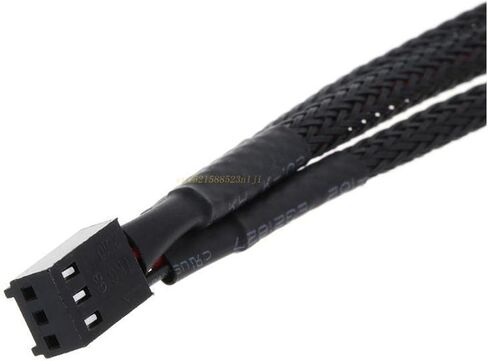 12V 30CM 3Pin Fan PWM 1 to 3 Way Power Supply Extension Cable Y Splitter Port Multiplier PC Computer Cooling 22AWG Wire in Saudi Arabia