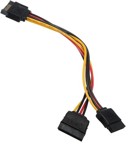 SATA II DISK POWER 15PIN SATA MALE TO 2 15PIN POWER HDD SPLITTER H &*IGH in Saudi Arabia