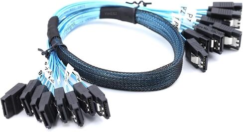 8 PCS SATA 3.0 إلى SATA 3.0 CABL S/AS 7PIN 6GBPS CORD للقرص الثابت SSD مضيف محرك الأقراص الضوئي (1M) in Saudi Arabia