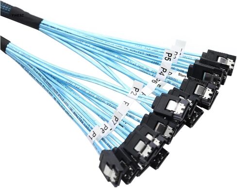 8 PCS SATA 3.0 إلى SATA 3.0 CABL S/AS 7PIN 6GBPS CORD للقرص الثابت SSD مضيف محرك الأقراص الضوئي (1M) in Saudi Arabia