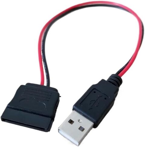 USB Male to 15Pin SATA Female Adapter Power Cable Cord 18AWG 30cm for 2.5 Hard Drive HDD SSD in Saudi Arabia