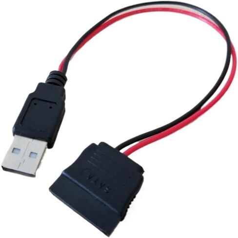 USB Male to 15Pin SATA Female Adapter Power Cable Cord 18AWG 30cm for 2.5 Hard Drive HDD SSD in Saudi Arabia